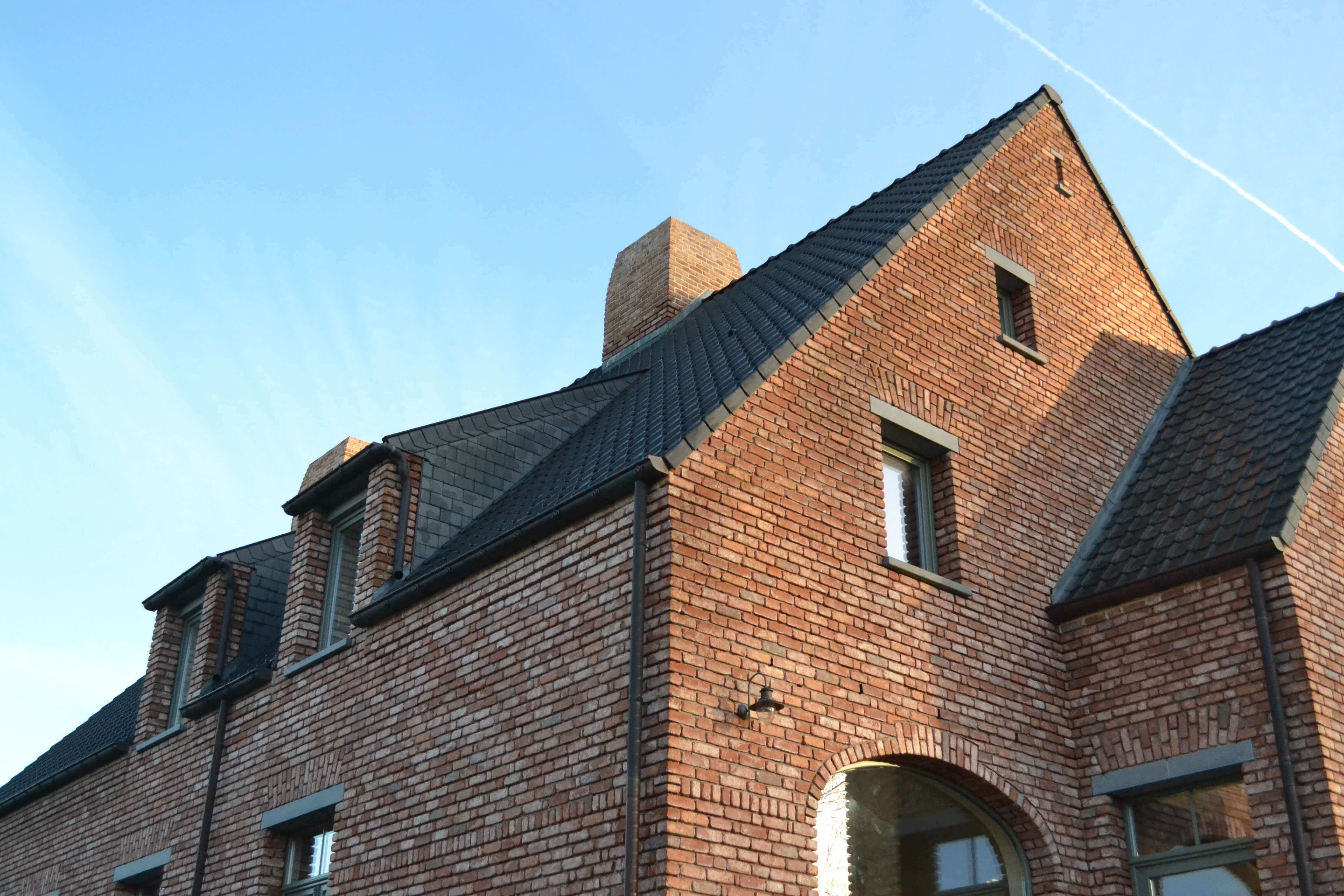 schoorsteen landelijke stijl nieuwbouwwoning