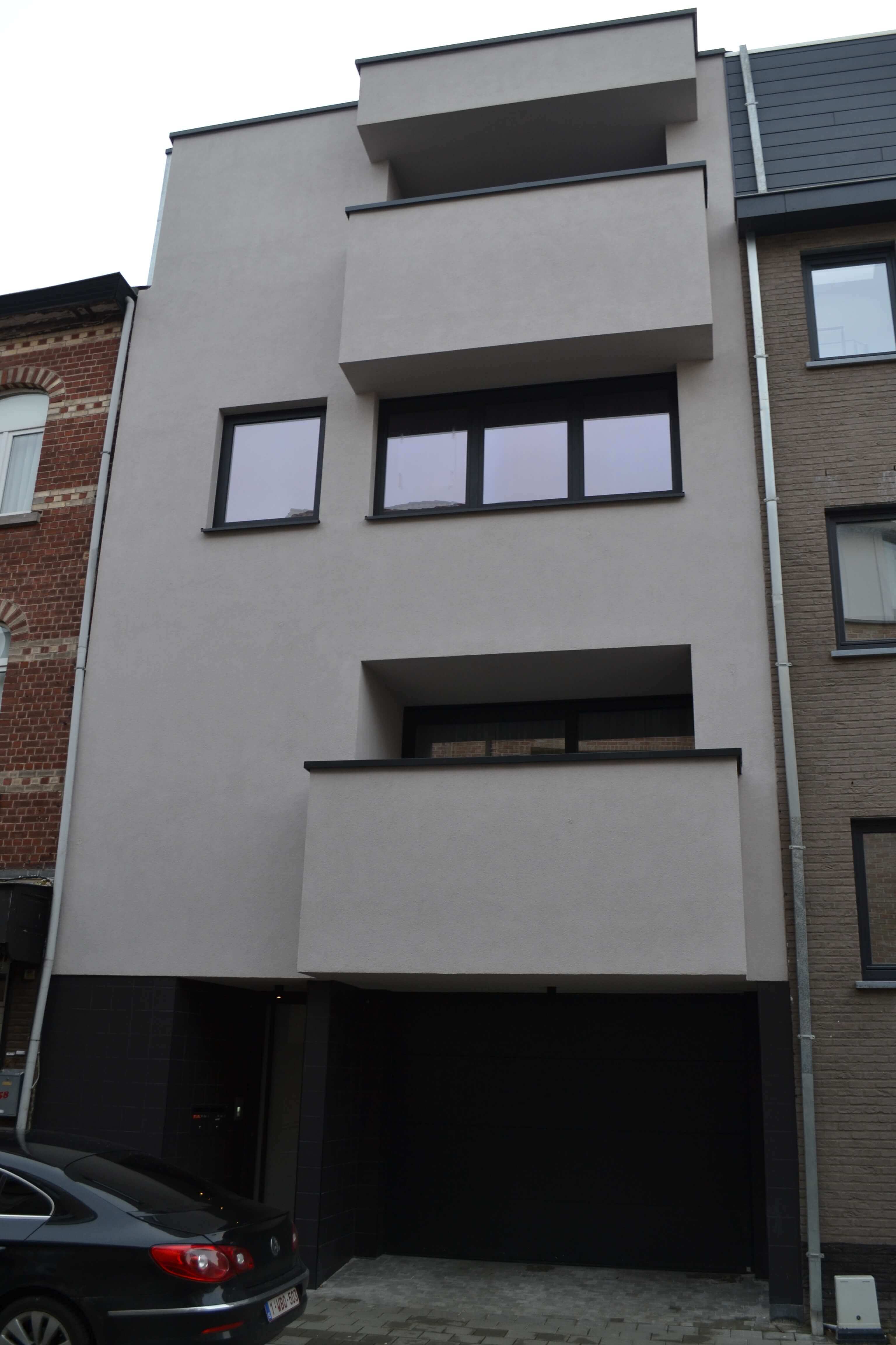 moderne nieuwbouwwoning met balkons - eindresultaat