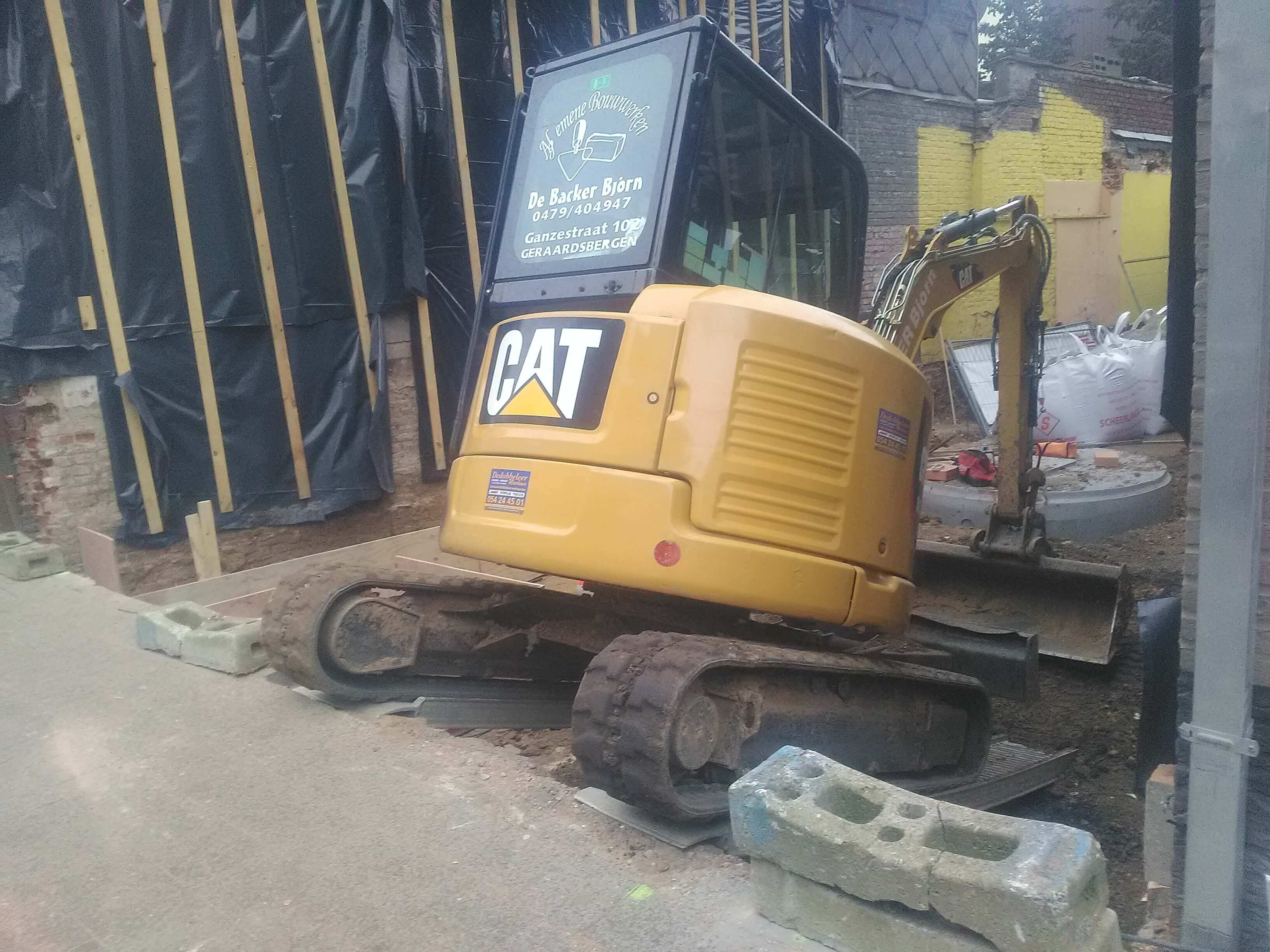 regenput plaatsen bij nieuwbouwproject