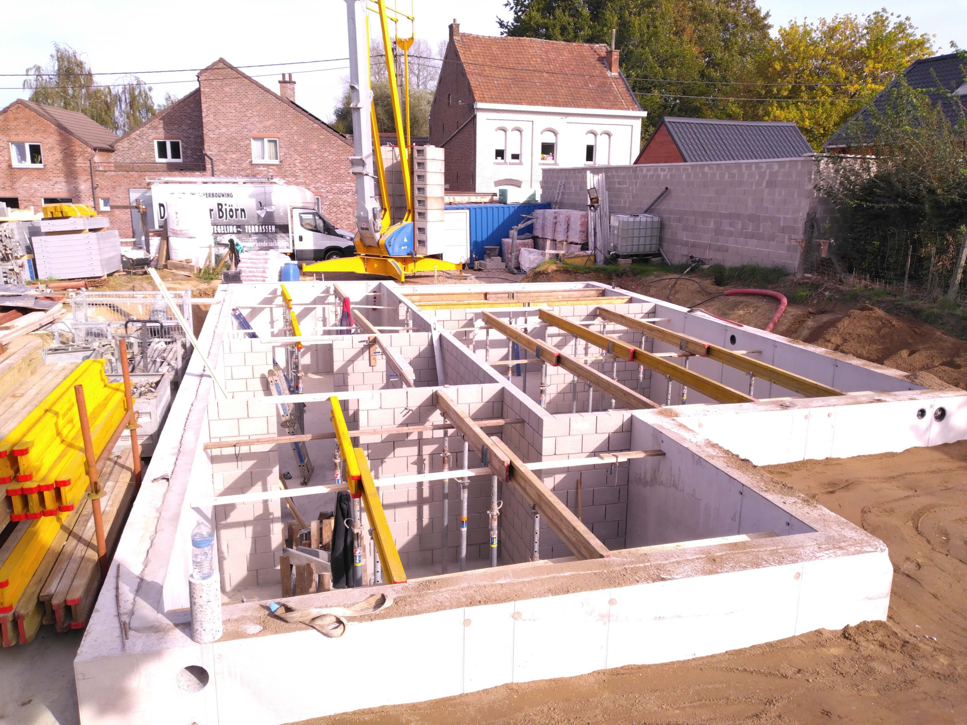 constructiewerken nieuwbouw