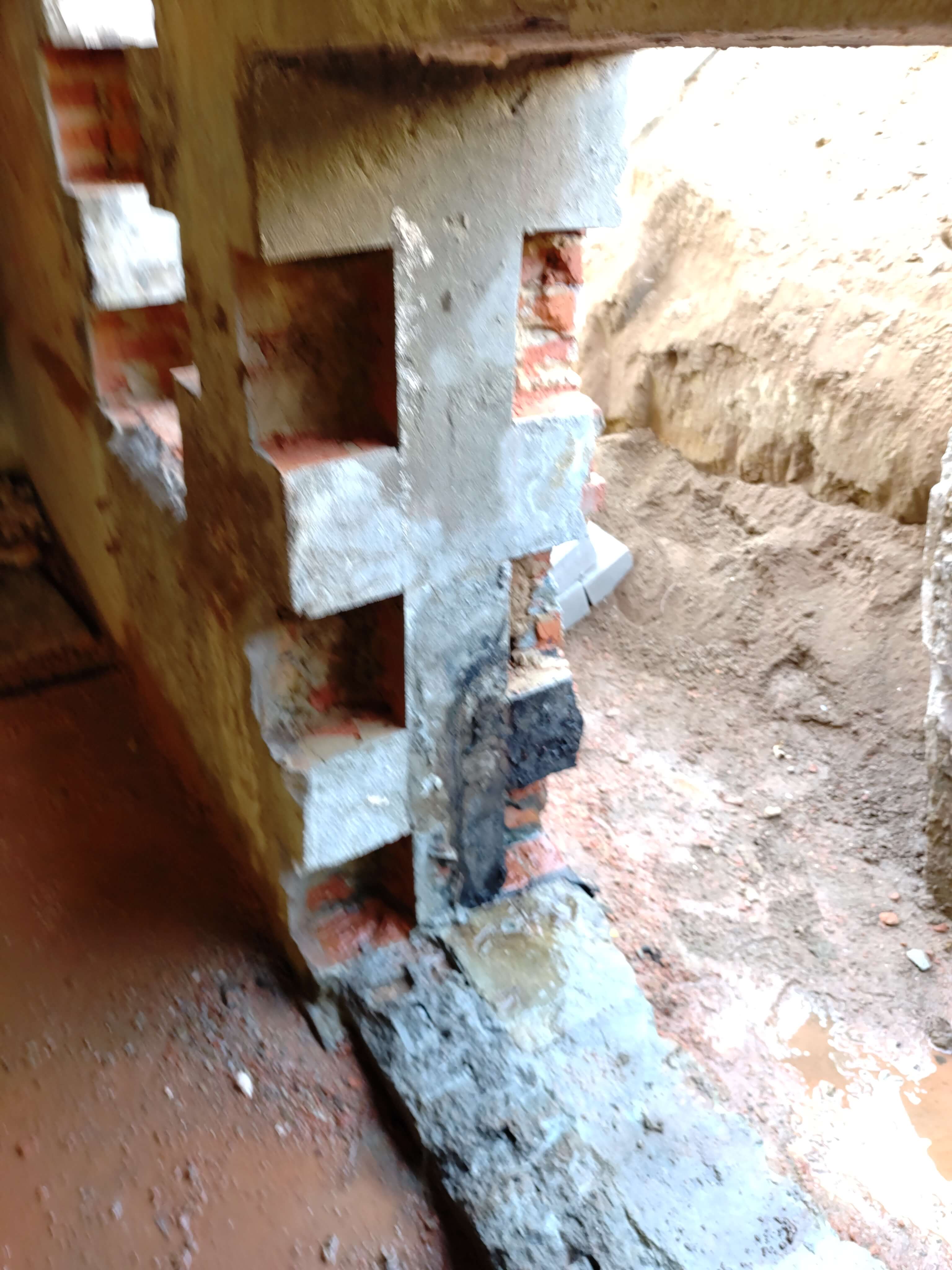 detail ruwbouwfase loods renovatie