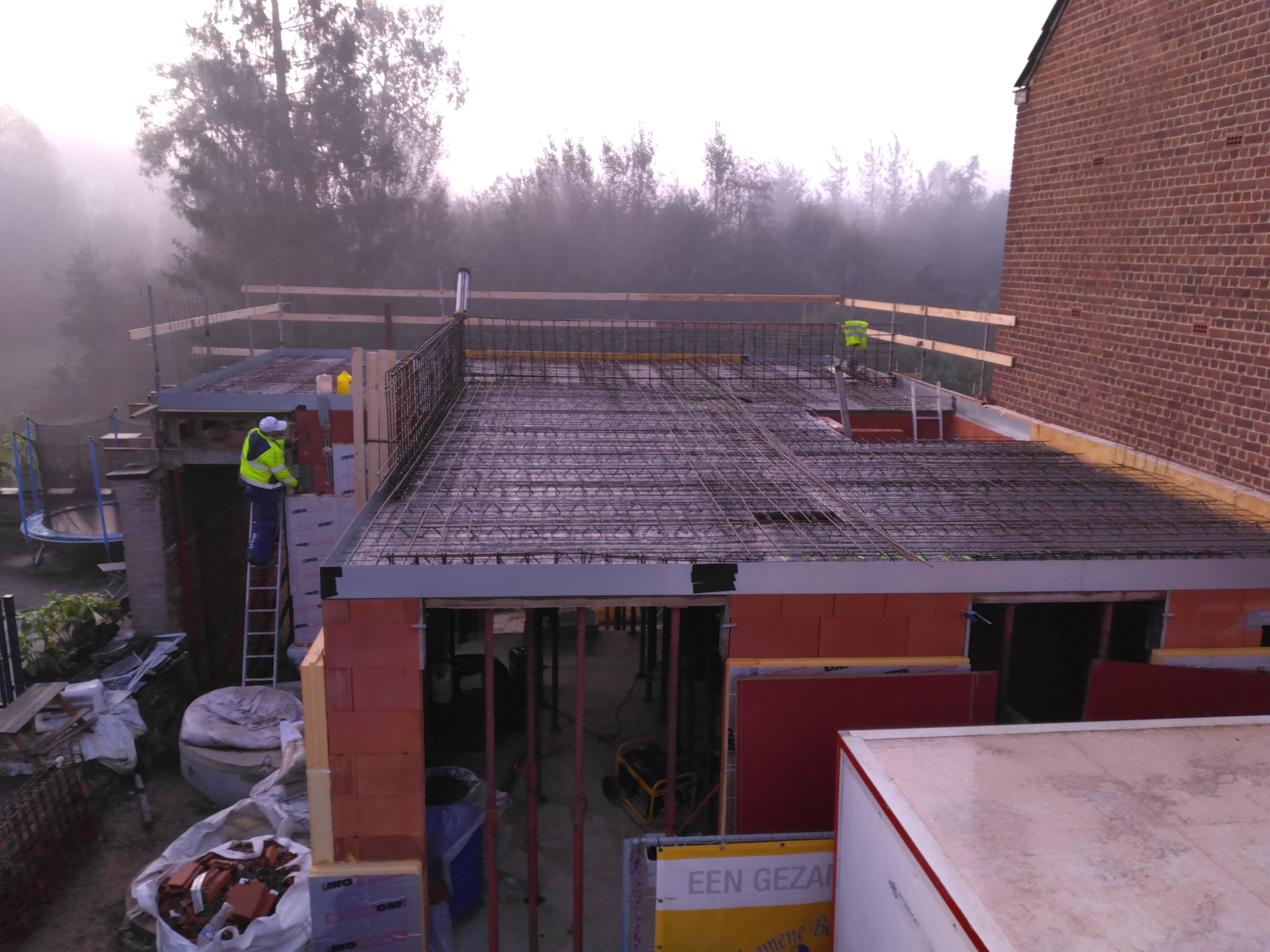 bouwwerken nieuwbouwwoning te Schendelbeke Geraardsbergen