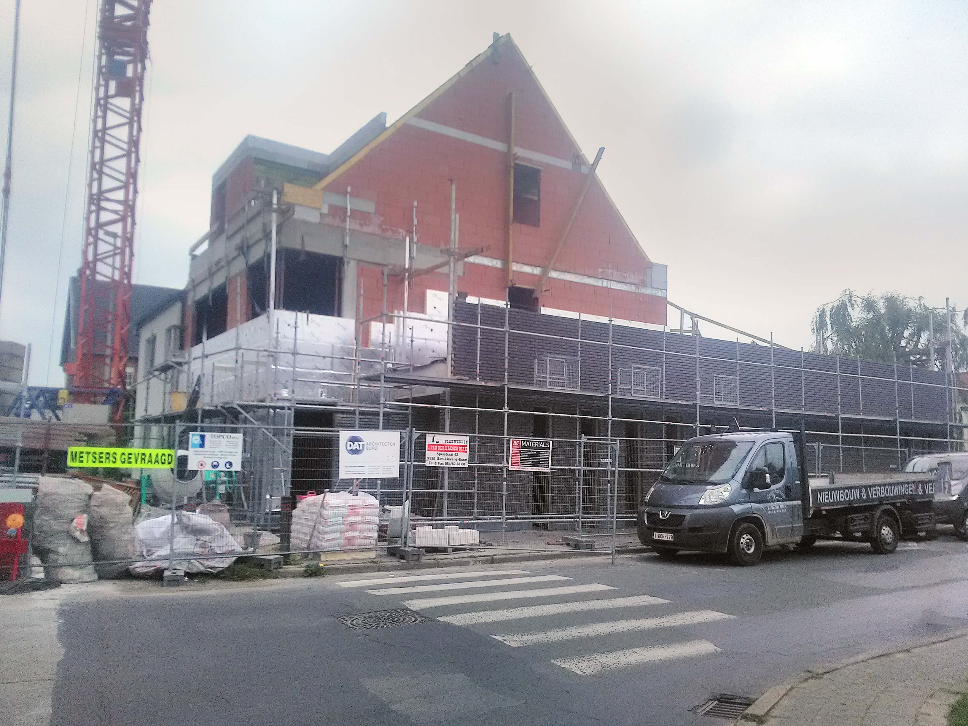 ruwbouw zijgevel grote nieuwbouwwoning
