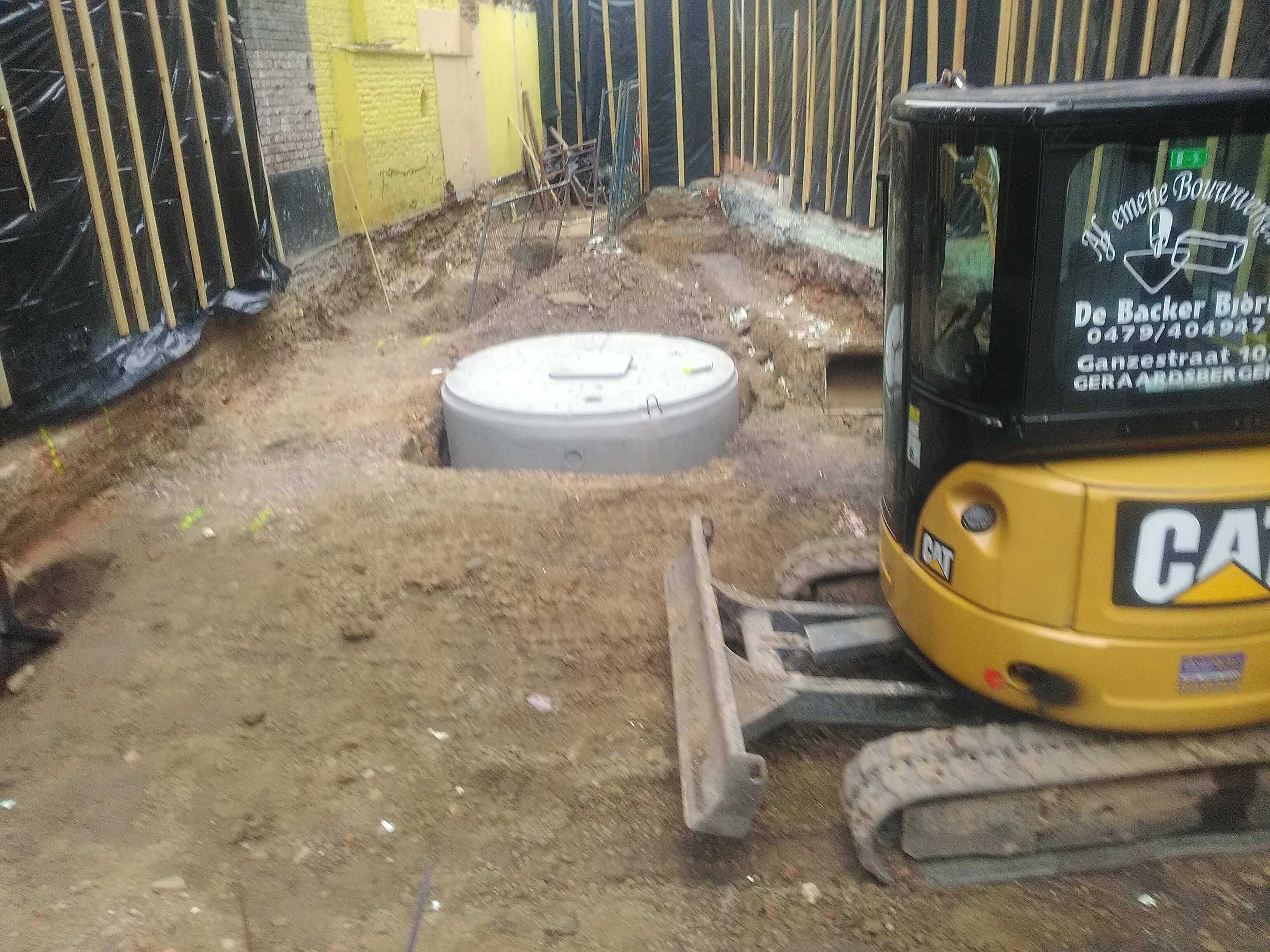 regenput plaatsen bij nieuwbouwproject (foto 2)