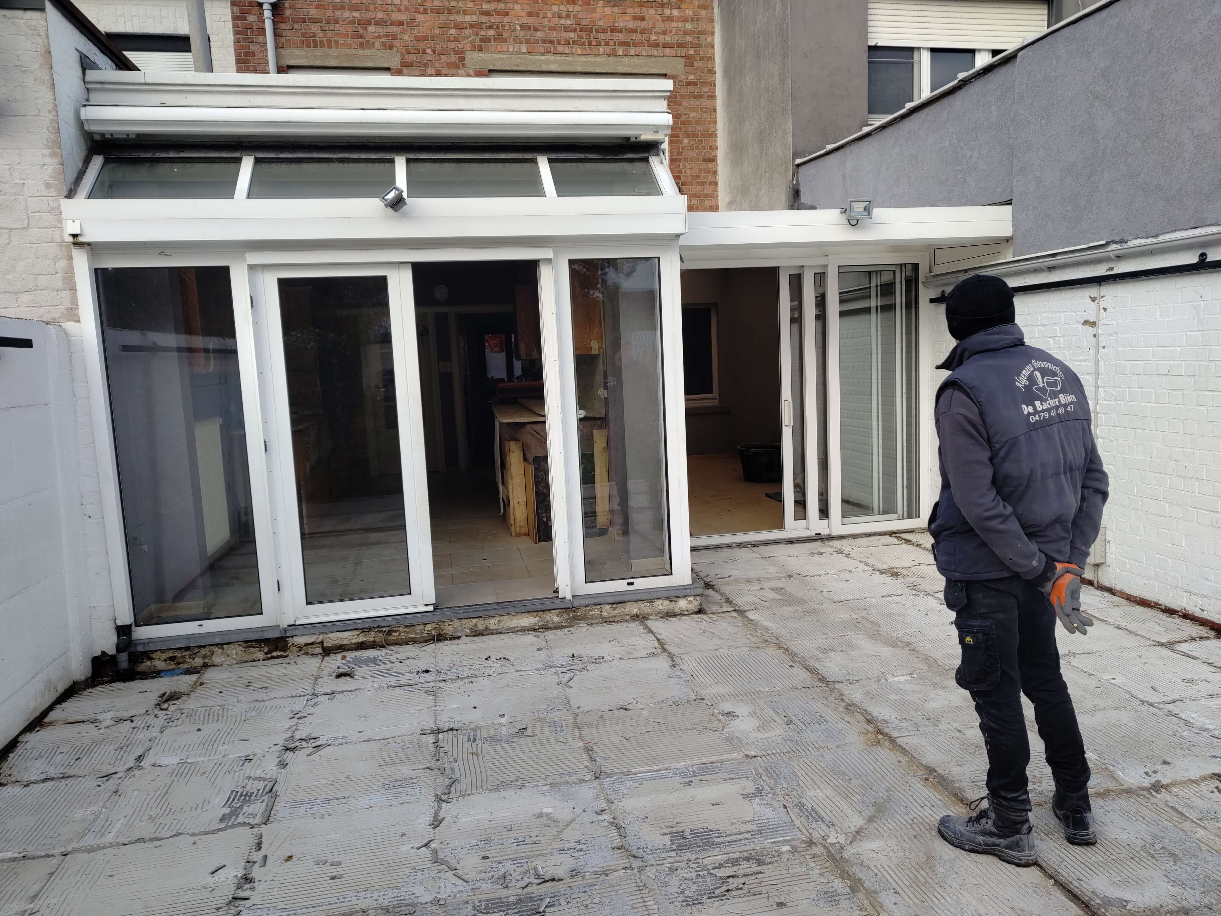 oorspronkelijke achtergevel met veranda foto 2