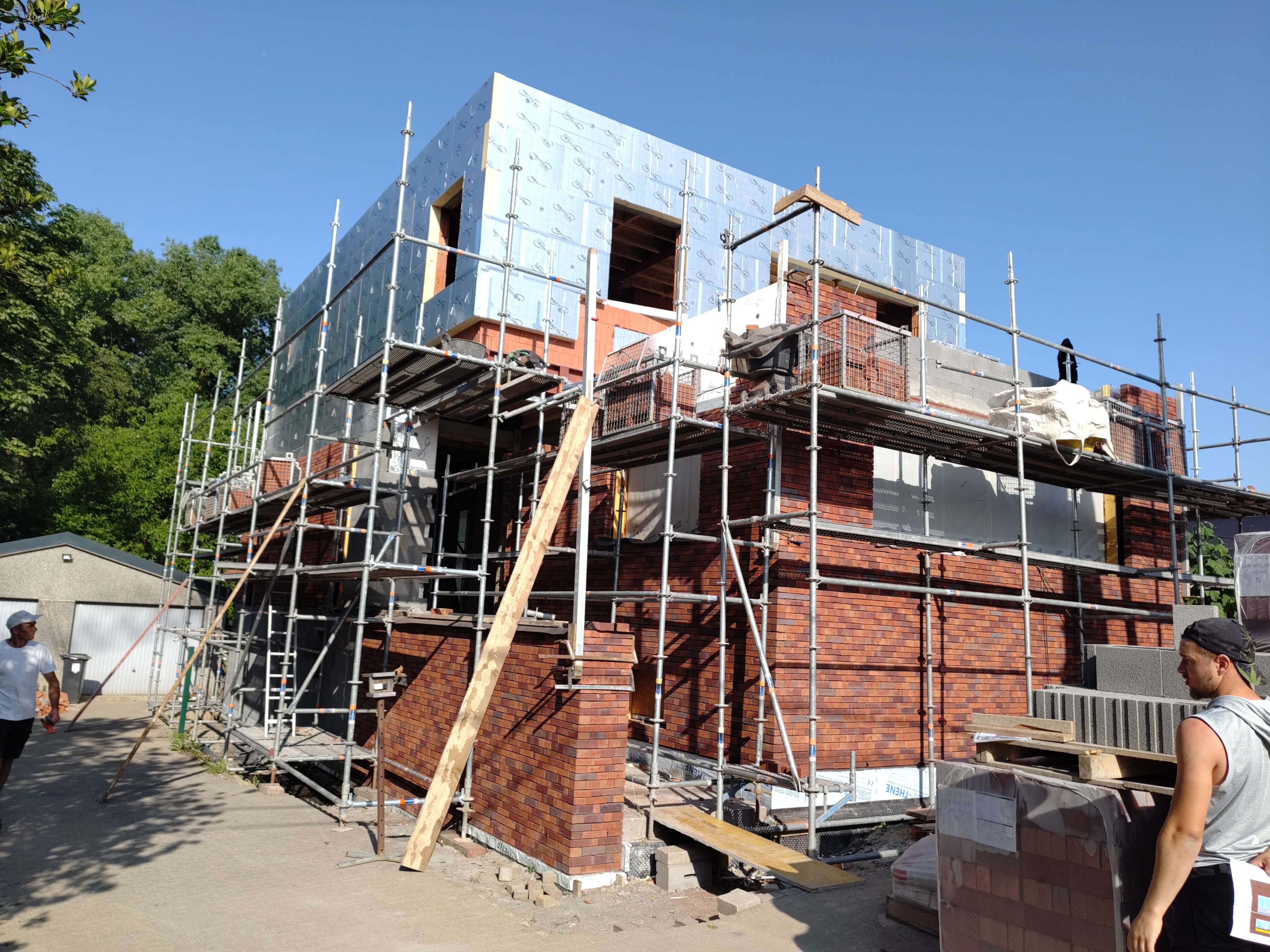 gevelisolatie en metselwerken tijdens verbouwing bestaande woning