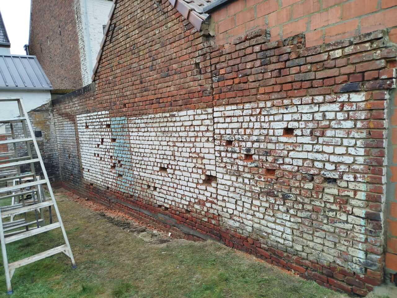 foto 2 muur voor aanvang renovatiewerken